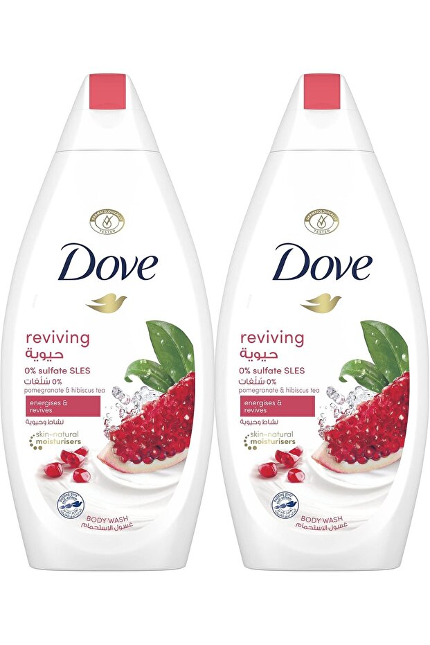 Go Fresh Refreshing Body Wash, Pomegranate & Hibiscus Tea, 250 ml (Pack of 2)