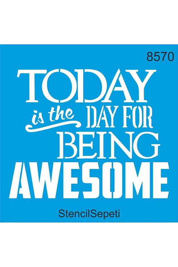 Show Yourself!Pattern Stencil Template St8570 20x20 Cm