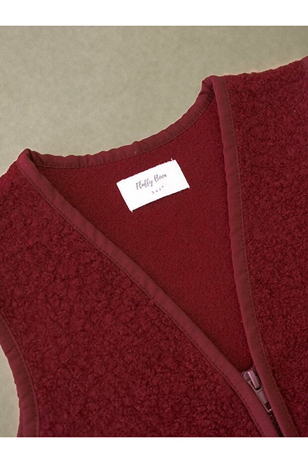 Teddy Yelek - Dark Cherry - 2