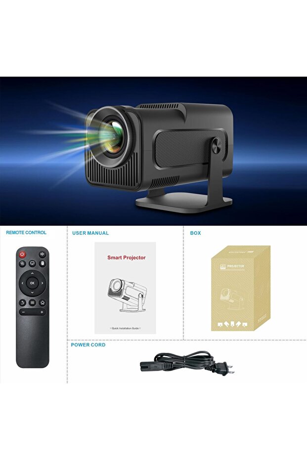 HY320 Mini Portable Auto Keystone Projector - 6