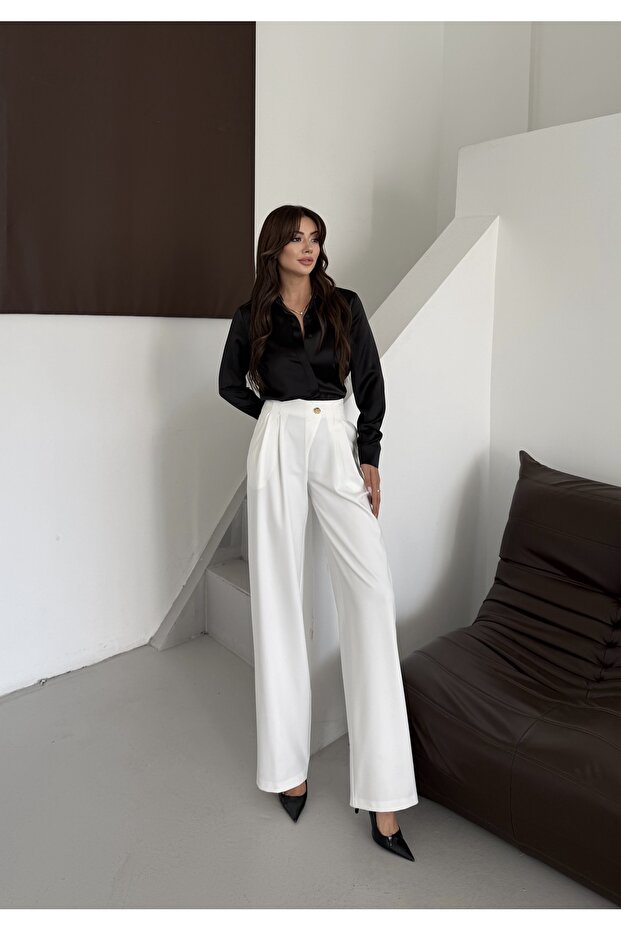 Düğmeli Pantalon - 6