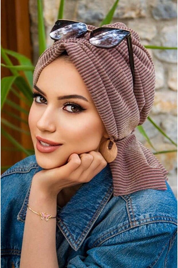 Bakır Çizgi Tokalı Bone - 1