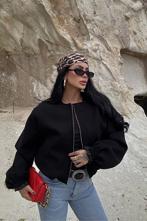 Premium Kaşe Bomber Ceket - 1