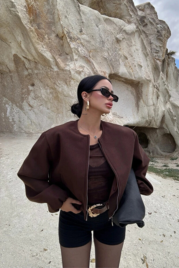 Premium Kaşe Bomber Ceket - 4