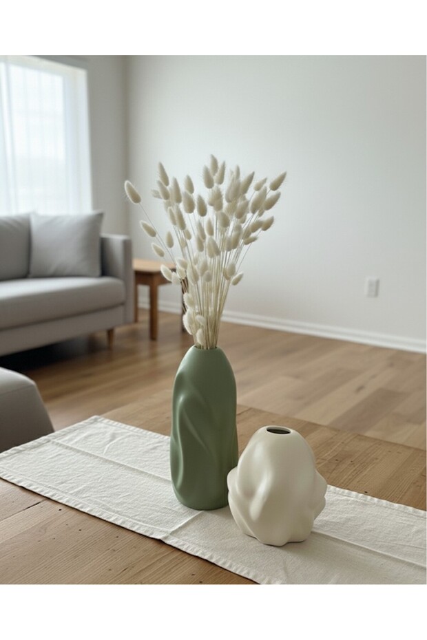 2'lİ Dalgalı Vazo Seti - 1