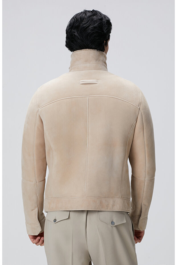 Limited Bej Deri Mont - 6