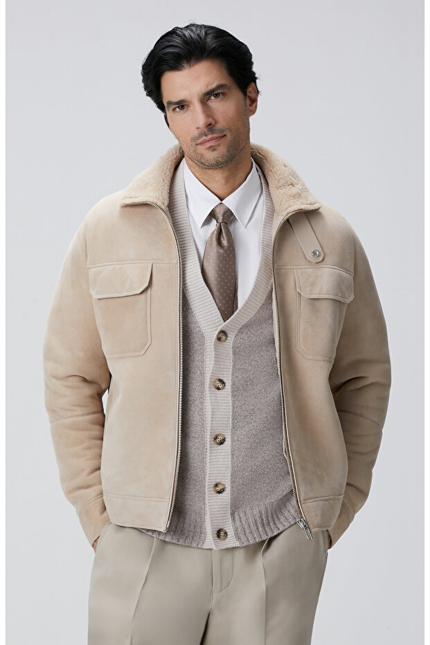 Limited Bej Deri Mont - 2