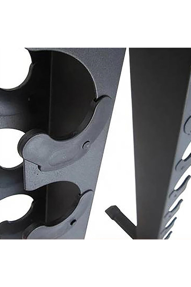 Dumbbell A-Frame Rack - Compact 10 Pair Dumbbell Holder, Space-Saving Design, EM-9228, Black - 4