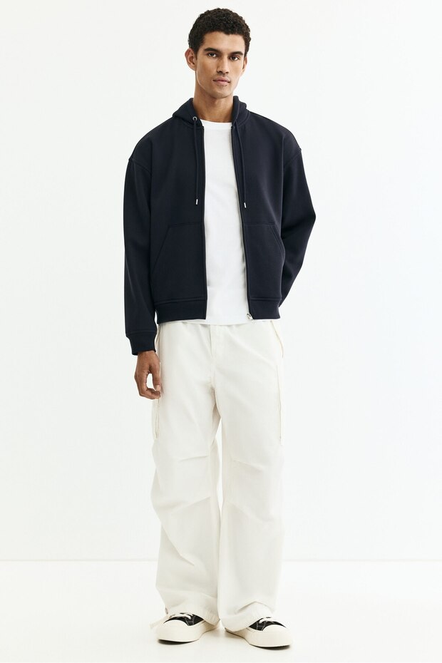 Kapüşonlu ve Fermuarlı Üst Loose Fit - 3