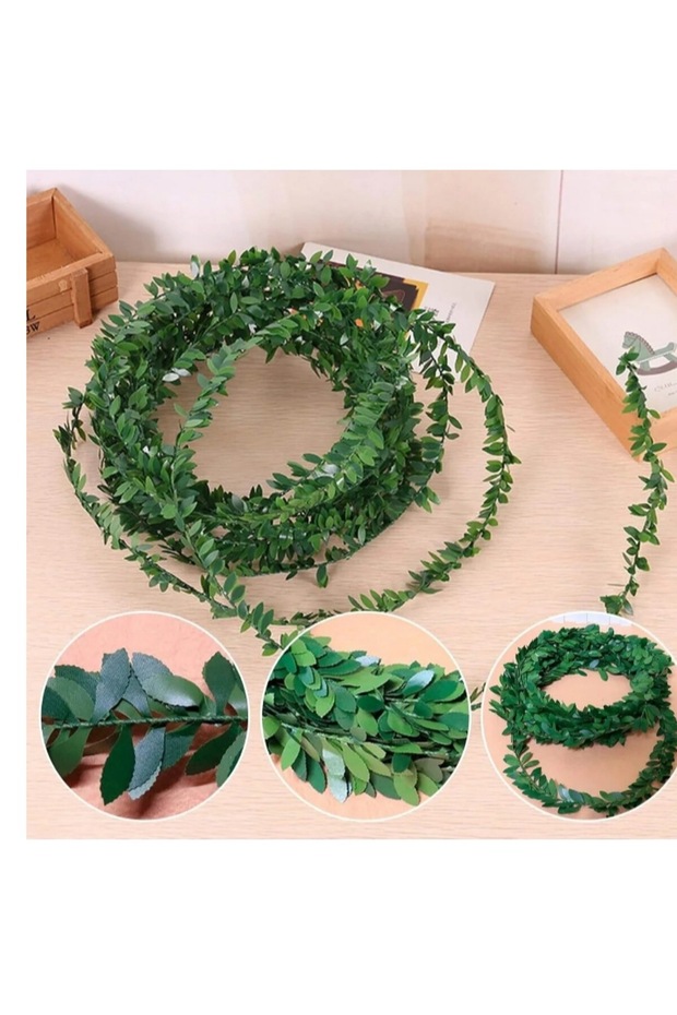 Decorative Artificial Green Ivy Multi-Purpose Natural Gas Pipe, Wall, Balcony Ornament 7.5 Meters