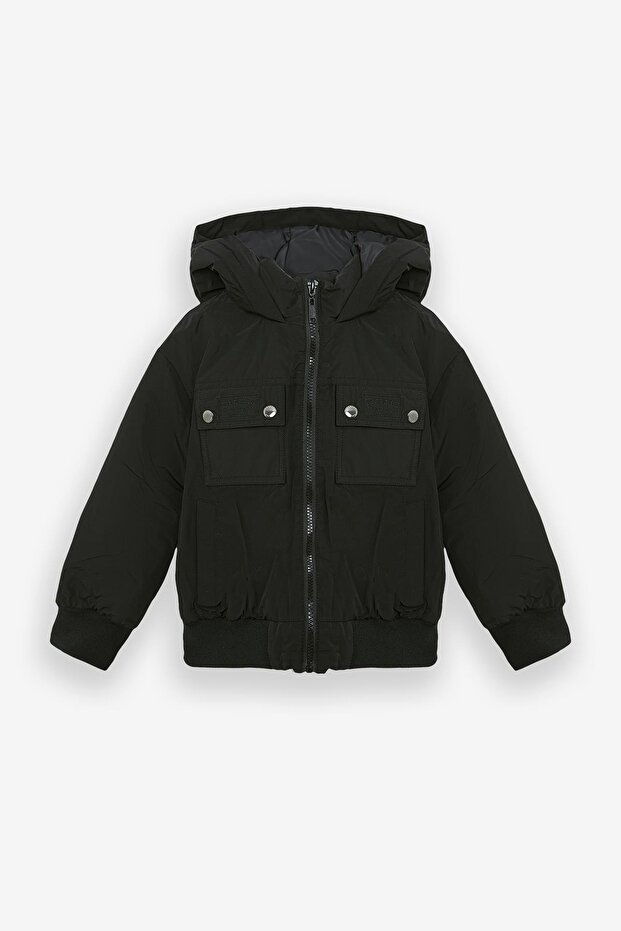 BG Store معطف أسود للأولاد - 1