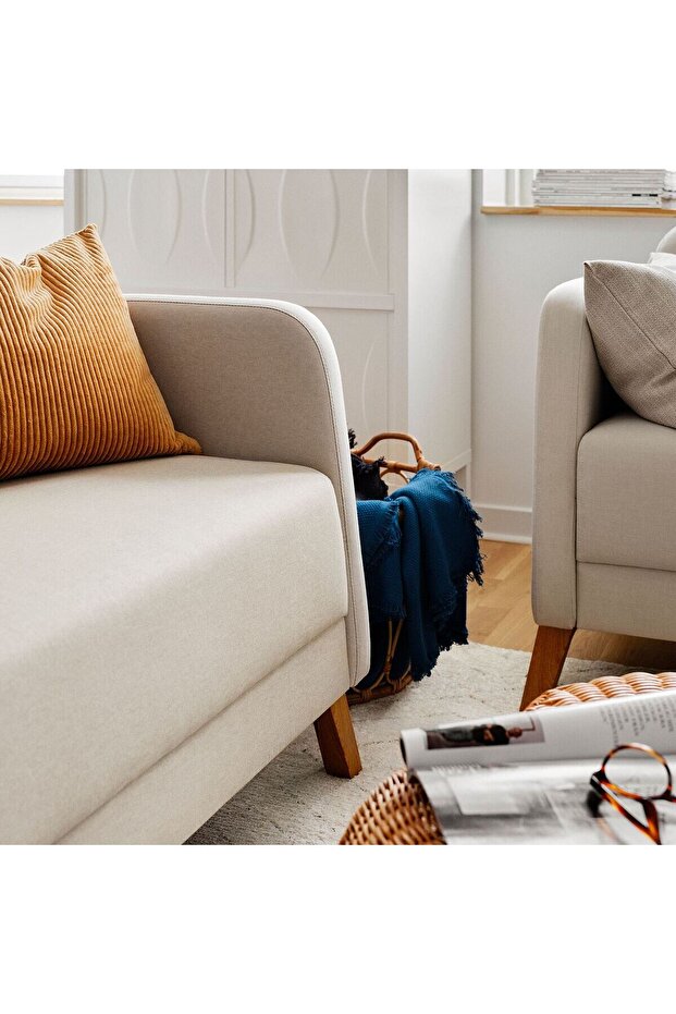 2'li kanepe, vissle bej - 3