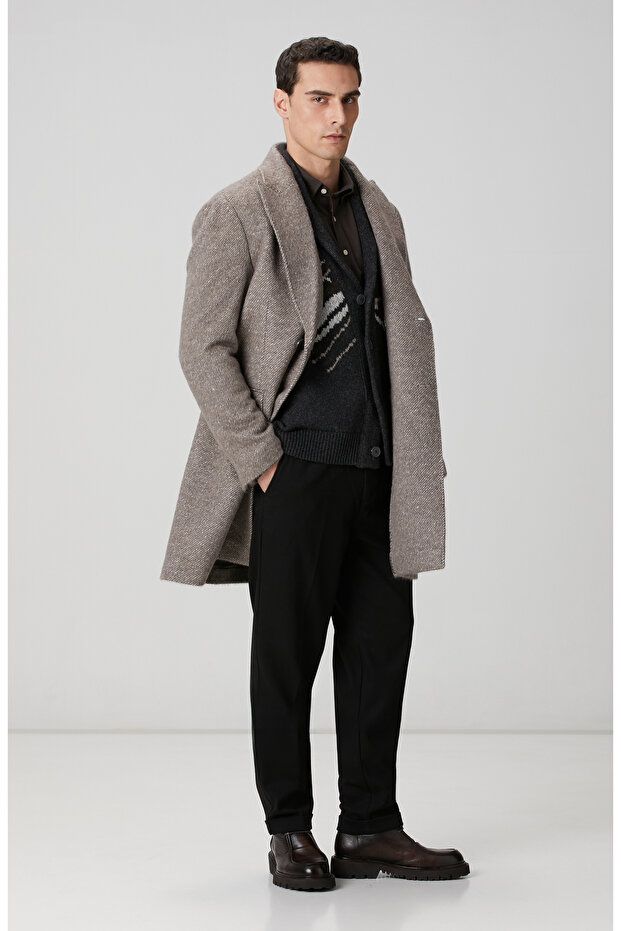 Antrasit Triko Yün Hırka - 3