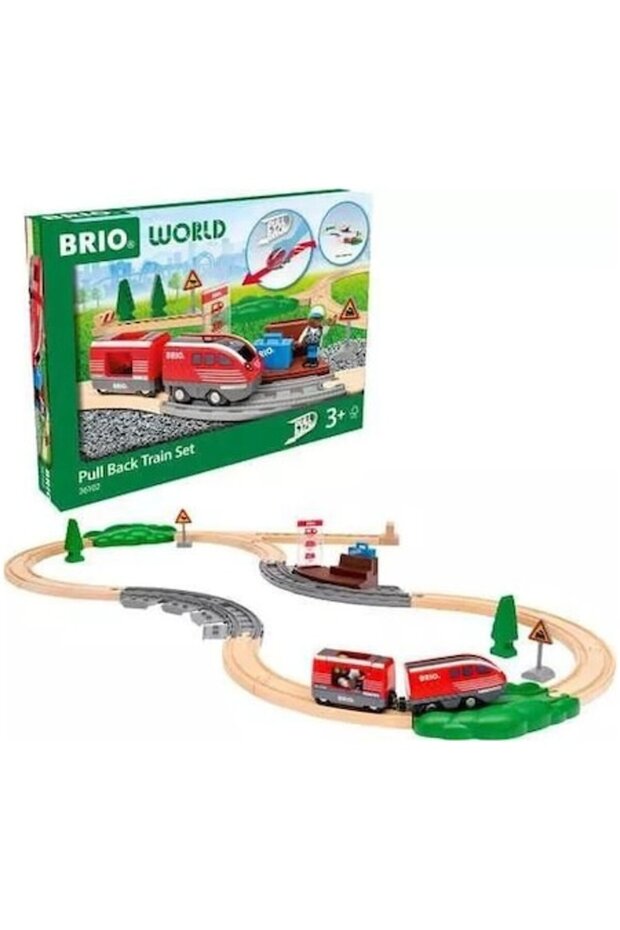 Pull Back Train Set - Multicolor - 1