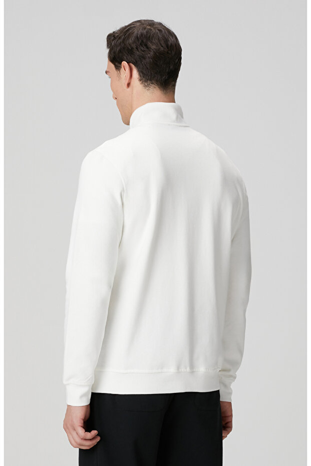 Kırık Beyaz Sweatshirt - 5