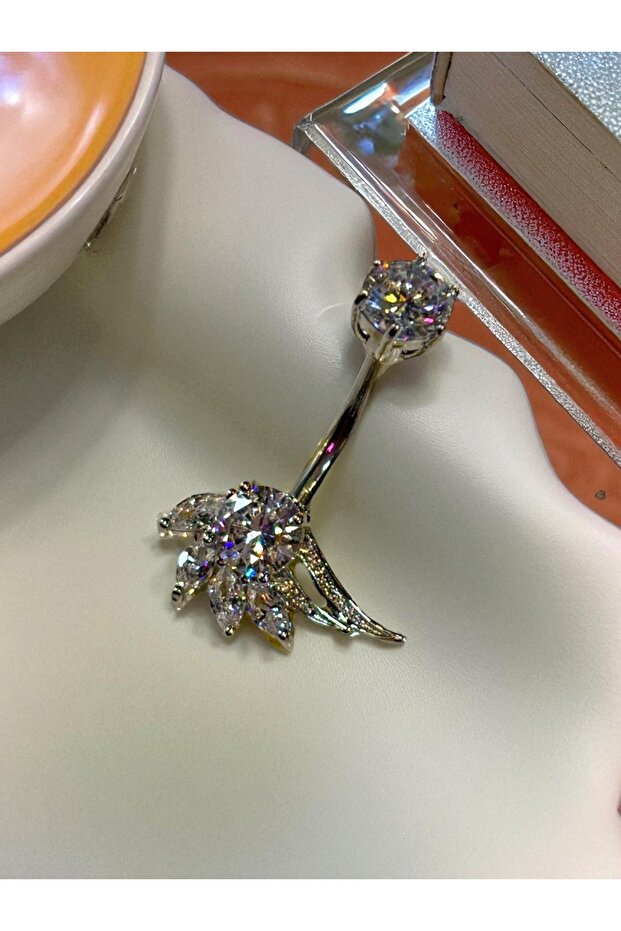 Çelik göbek piercing - 3