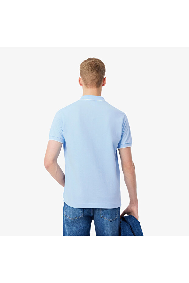 L.12.12 Erkek Classic Fit Mavi Polo - 3