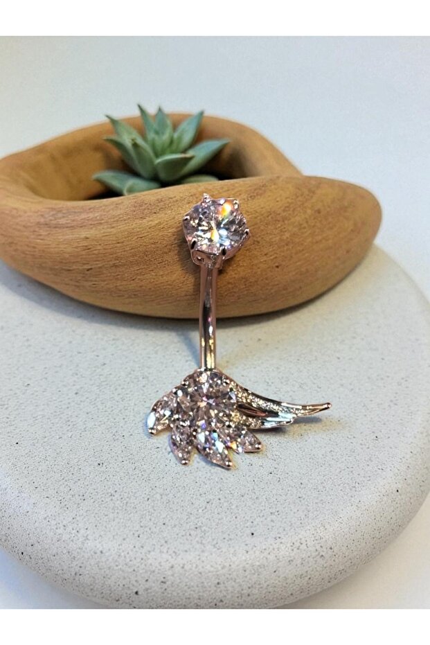 Çelik göbek piercing - 2