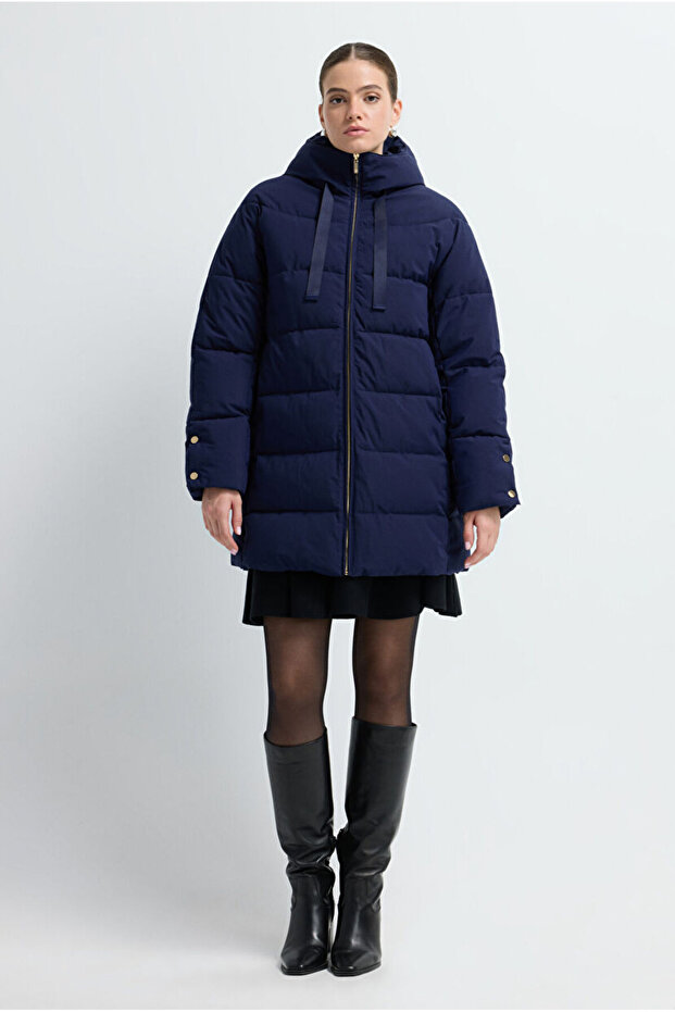 Kapüşonlu Şişme Mont - 3