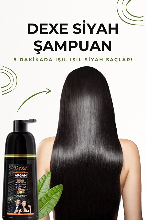 Siyah Saç Boyama Şampuanı 420ml | 5 Dakikada Hızlı ve Pratik Boya - 1