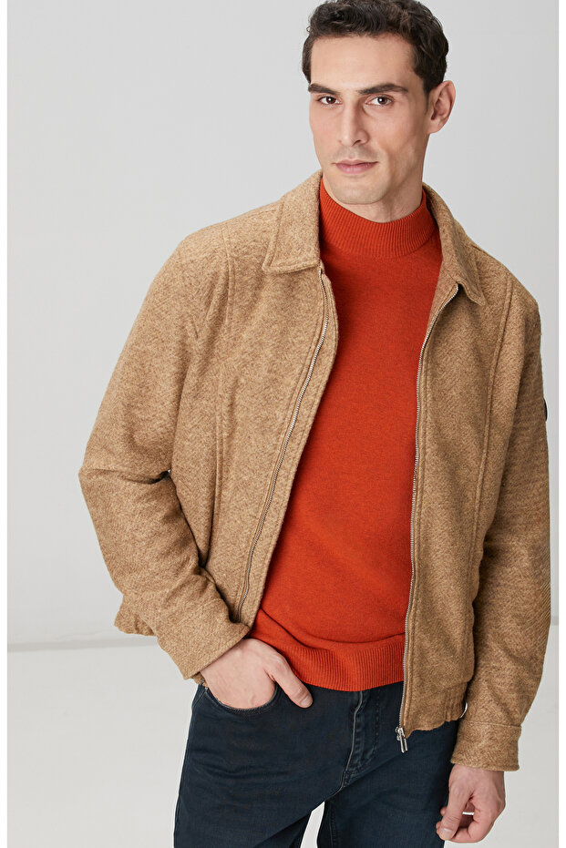 Camel Diyagonal Desenli Pilot Mont - 2