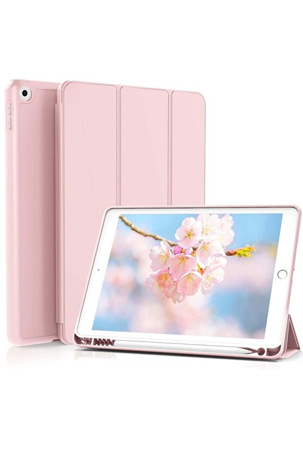 SmartGrist iPad 10.2 Case (7th/8th/9th Gen) - Slim Magnetic Trifold with TPU Back