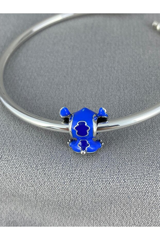 Stitch Gümüş Charm - 2
