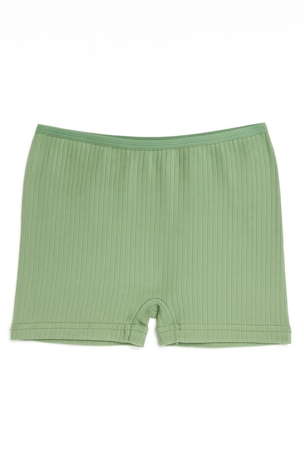 Kız Çocuk Ribana Şort 6'lı Set | Çok Renkli Yazlık Basic Günlük Pamuklu Örme Şort - 5