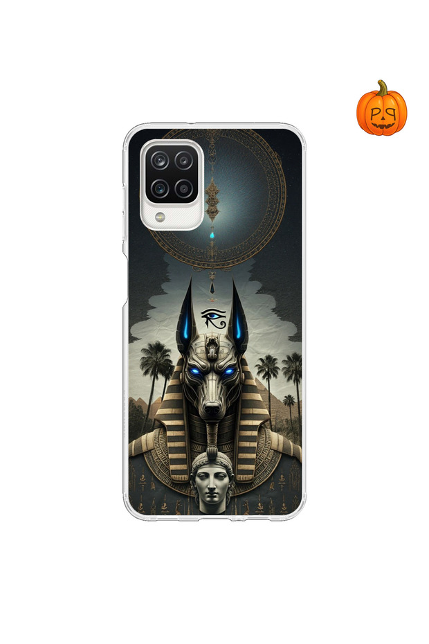 Samsung Galaxy A12 Compatible Transparent Case Ancient Egypt 5 Designs