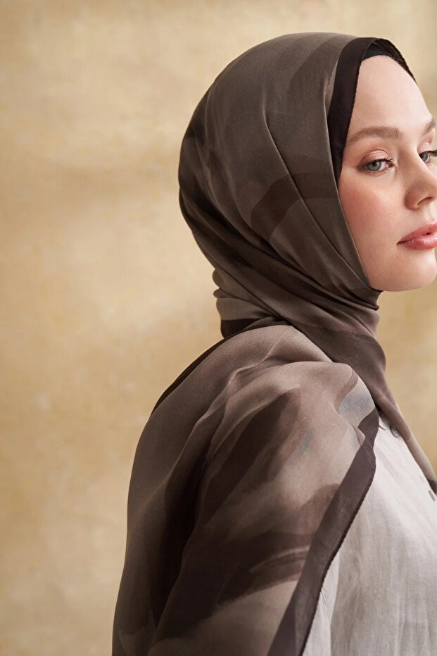 شال جيلينكيب منقوش 3381-حجر - 2