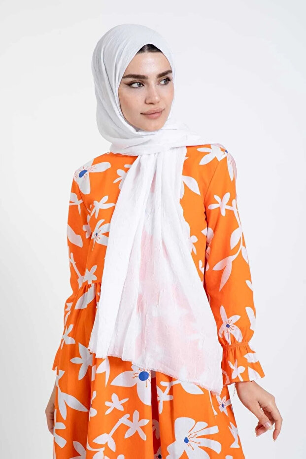 شال من الخيزران الأبيض - 4