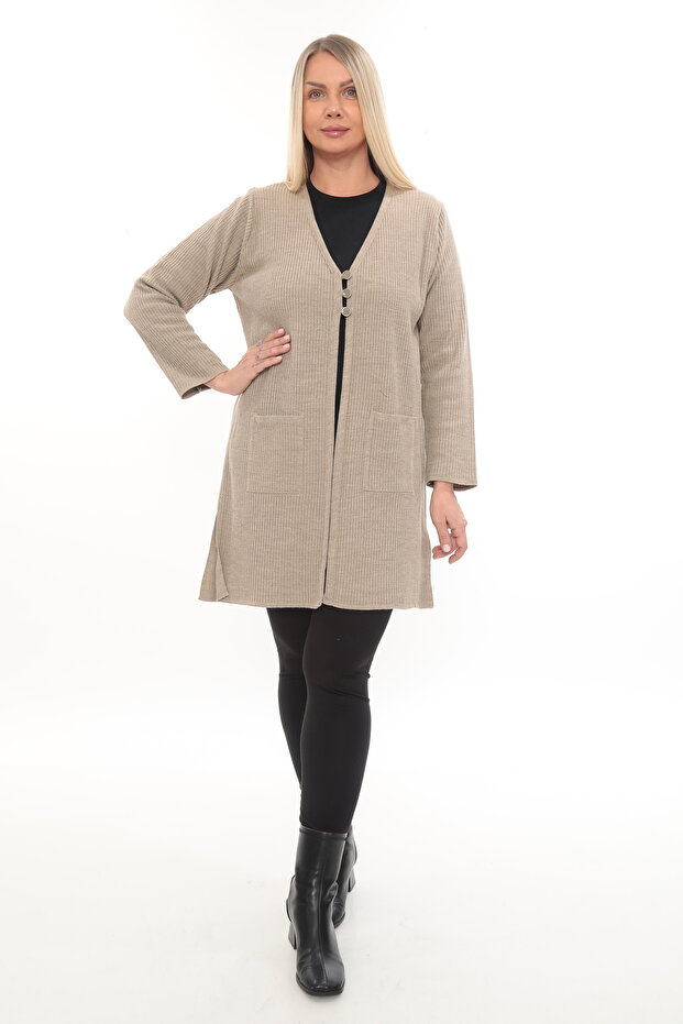 Sade ve Şık Triko Hırka - 2