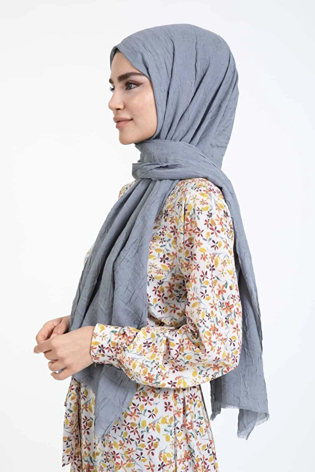 شال رمادي من الخيزران - 4