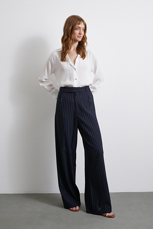 Basic Saten Gömlek Ekru - 5