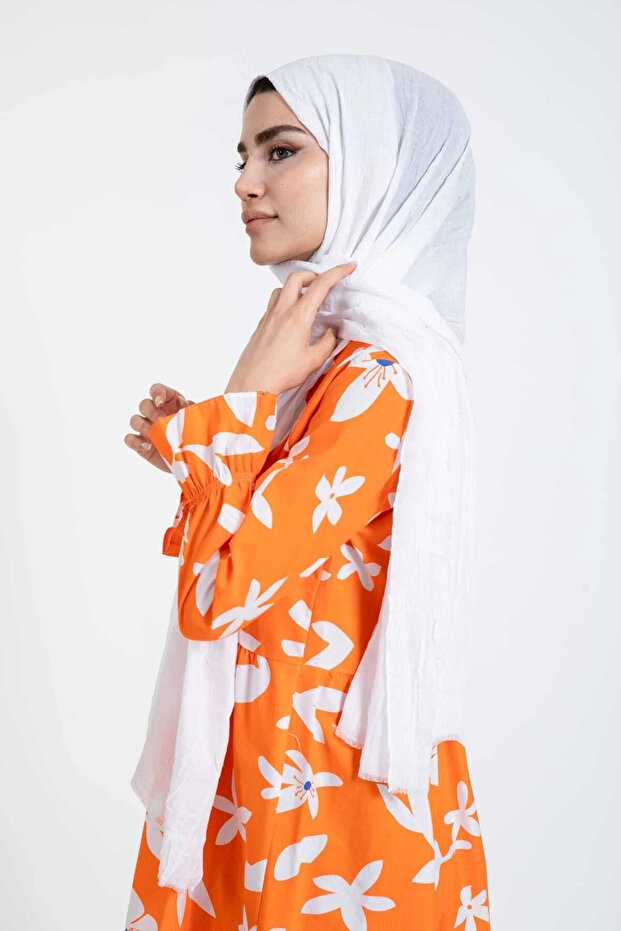 شال من الخيزران الأبيض - 2