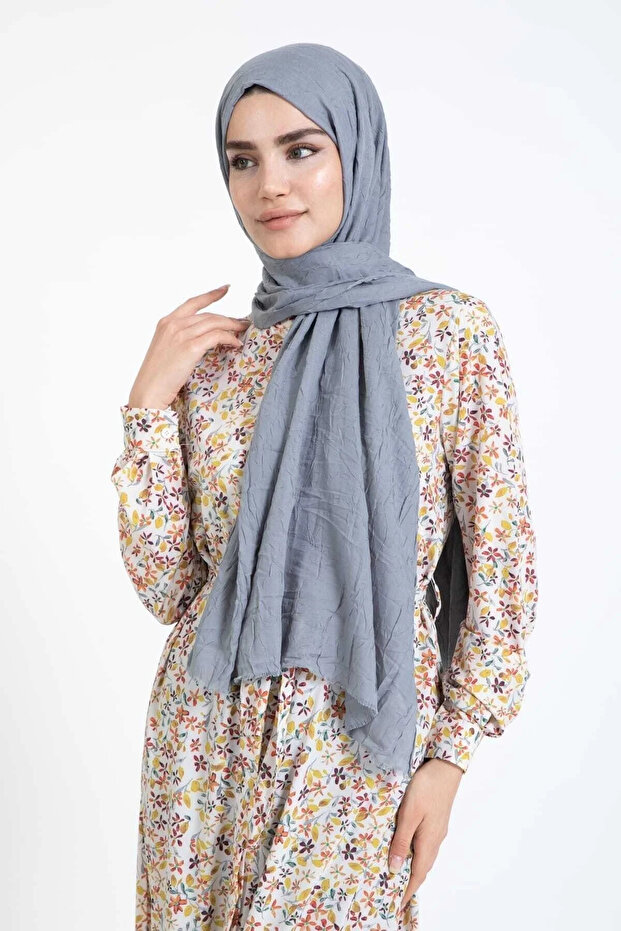 شال رمادي من الخيزران - 3