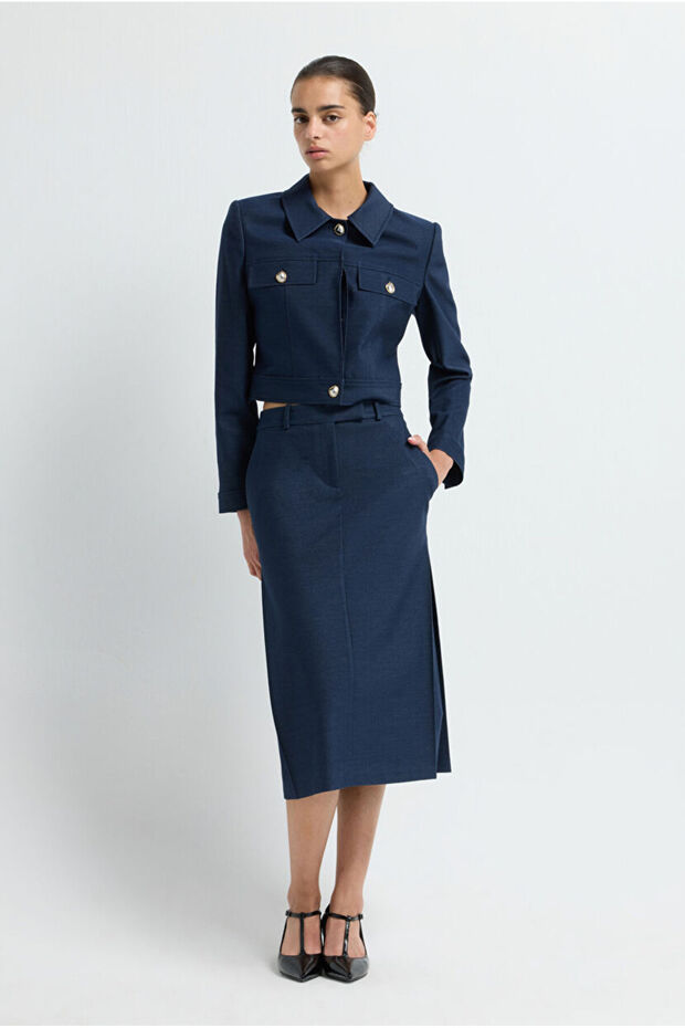 Yırtmaçlı Etek - 1