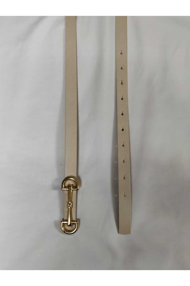Long Buckle Gold Women's Belt Thin Trouser Belt Dress Belt Shirt Belt
