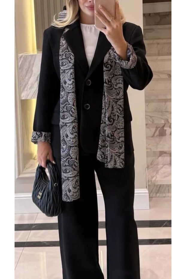 Satin Lined Scarf Set