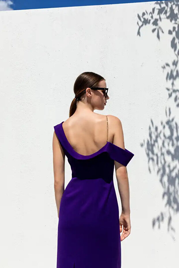 40763 Elbise Mor - 3