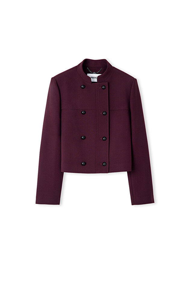 Kontrast düğmeli ceket - 3