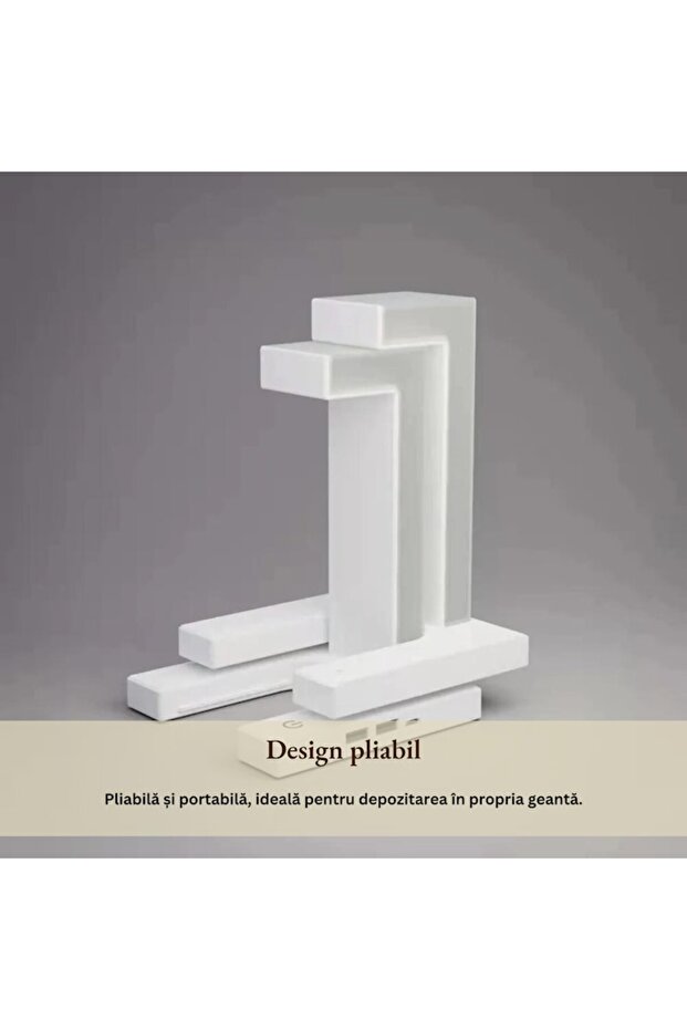 LED Lamp with 10W Fast Wireless Charger, Portable, Adjustable Light, Touch Control (White) - 2