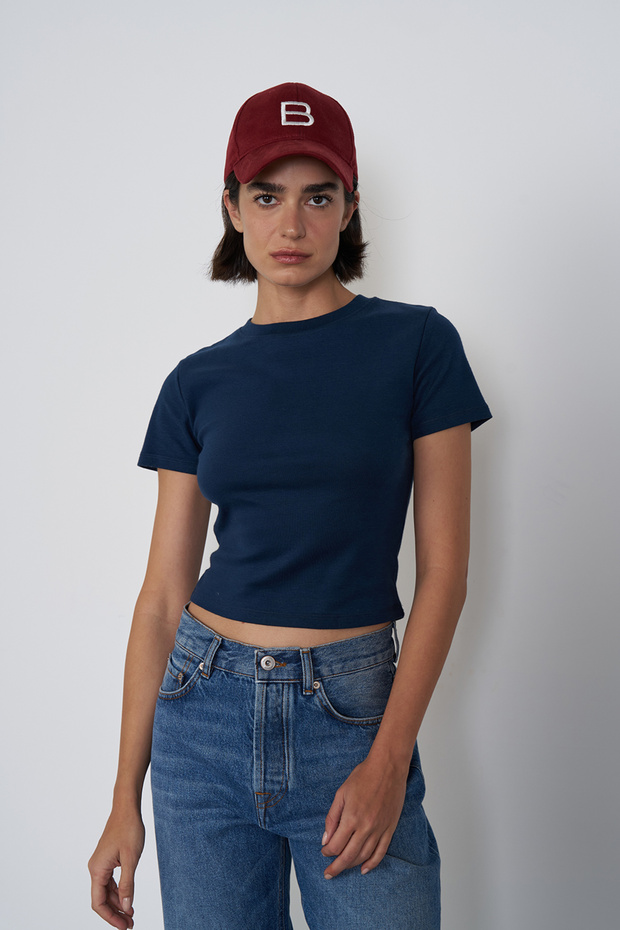 Basic Crop Tshırt - 1