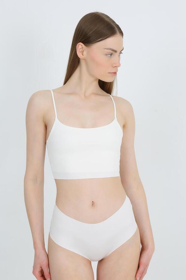 سراويل داخلية أساسية عالية الخصر مقطوعة بالليزر، عبوة من 3 قطع - 2