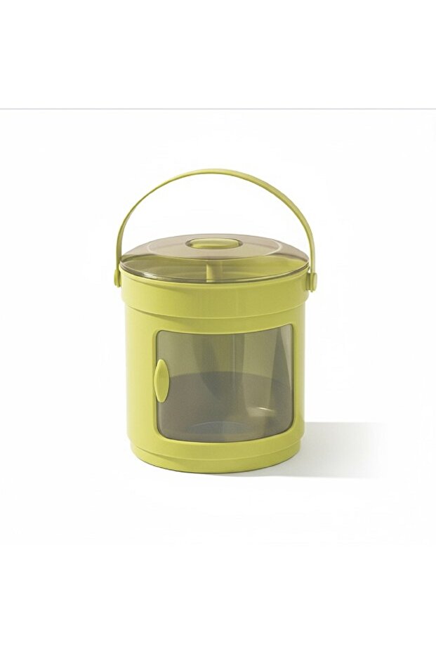 Ice Bucket – Portable Rotating Ice Container with Handle, Large Capacity & Easy Clean - 3