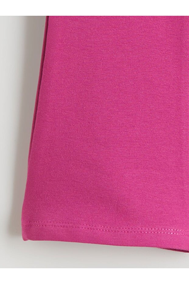 LCW Kids Baskılı Kız Çocuk Sweatshirt ve Tayt Pantolon 2'li - 6