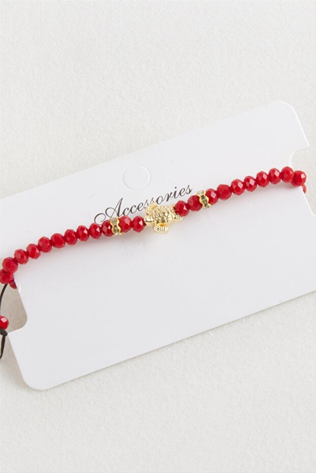 سوار من حبل المكرامية الكريستالي على شكل سلحفاة - 3