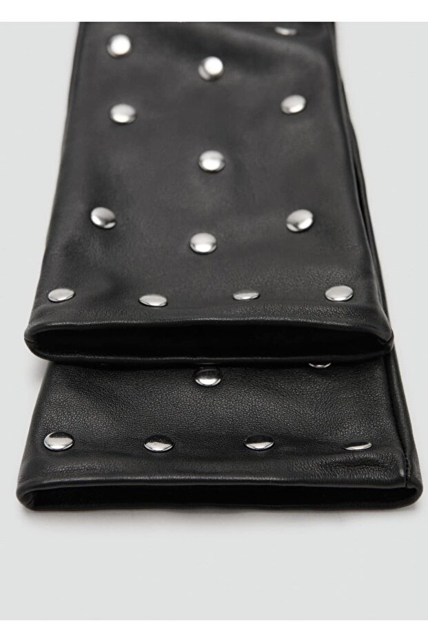 Zımbalı deri eldiven - 1