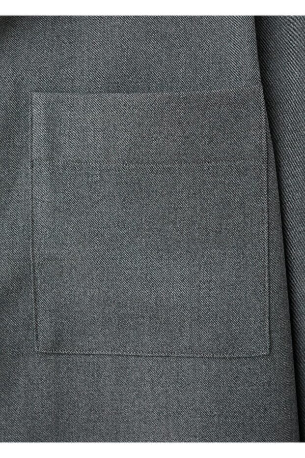 Akışkan cepli overshirt - 7