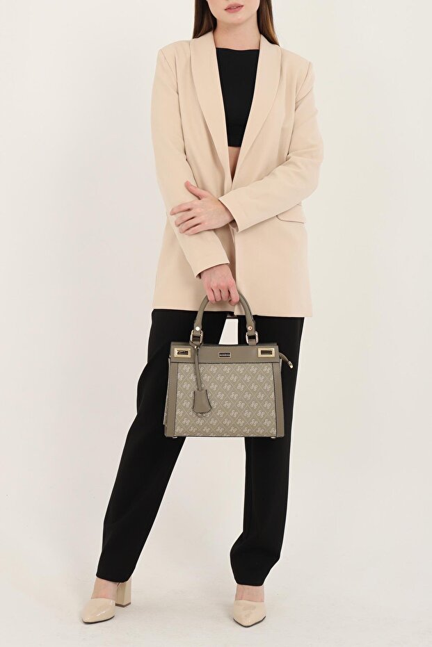 Y.Yeşil - Y.Yeşil Monogram Women's Handbag Sp1174